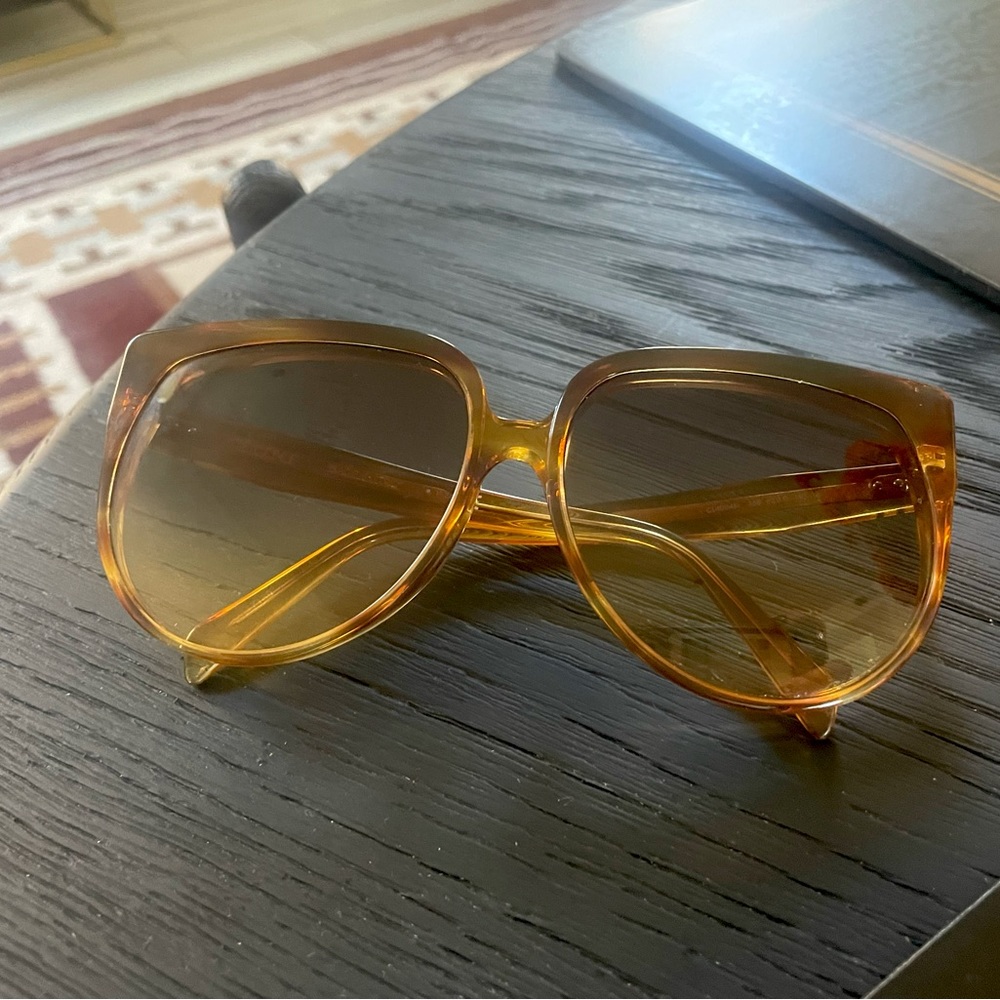 Celine Acetate Oversized Sunglasses - Havana Brown